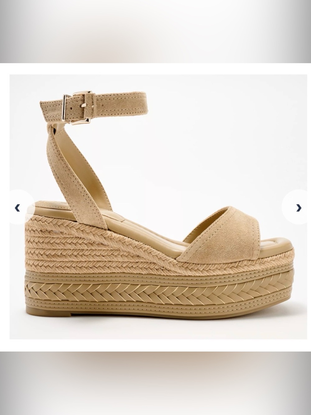 EUC Vince Camuto Adjustable Leather Espadrille Wedges-Lilla